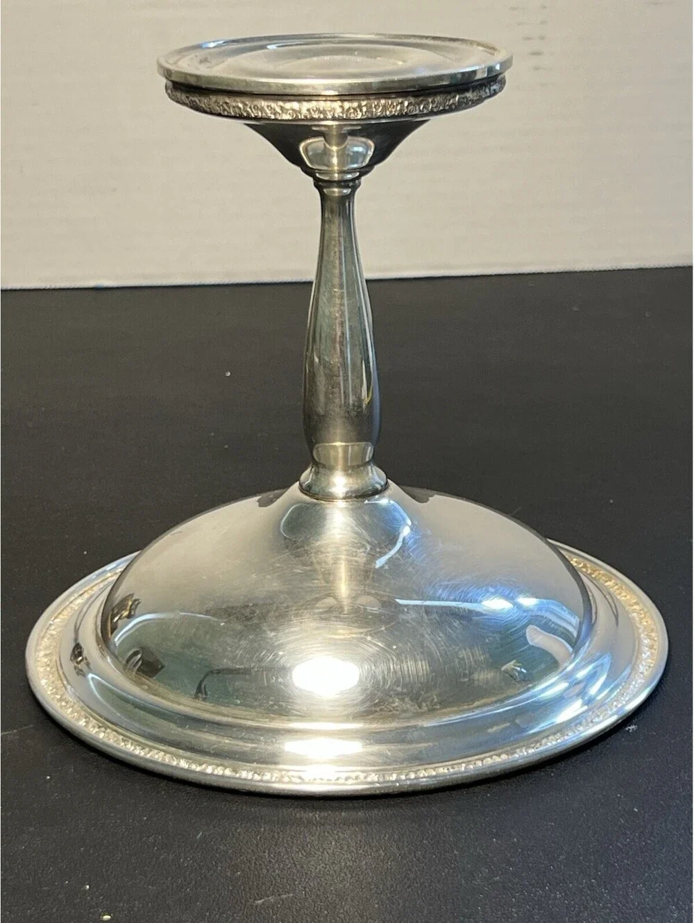International Sterling 1939 Prelude Pedestal Compote Tazza Weighted T201, 6.5x6”